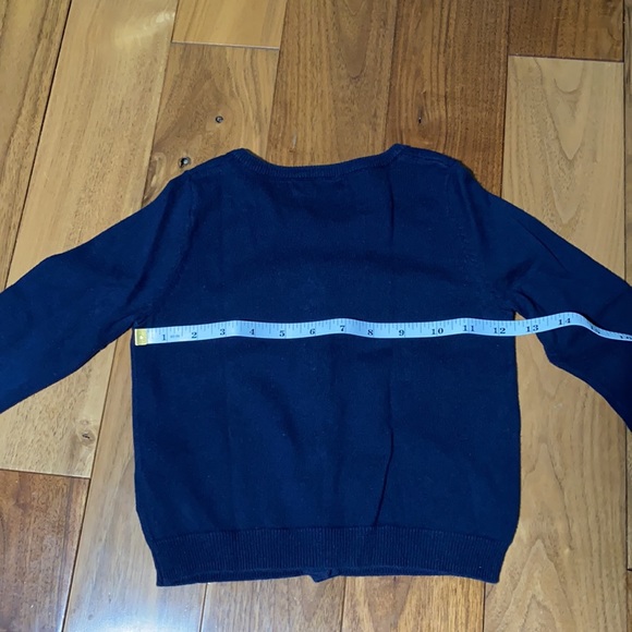 H&M Girls Navy Button Down Cardigan Sweater 100% Cotton Comfy size 2-4Y - Picture 5 of 8